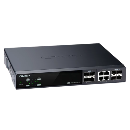 QNAP Switch QSW-M804-4C 8-port, 4x10GbE SFP+, 4x10GbE SFP+/RJ45 Combo, Web menedzselt
