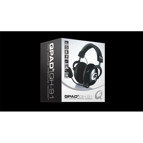QPAD QH-91Gamer fejhallgató mikrofonnal 3,5 mm jack