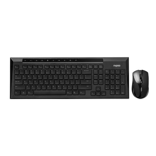 RAPOO 190804, MULTIMODE "8200M" BLUETOOTH + 2,4GHZ BILLENTYŰZET + EGÉR SZETT, FEKETE