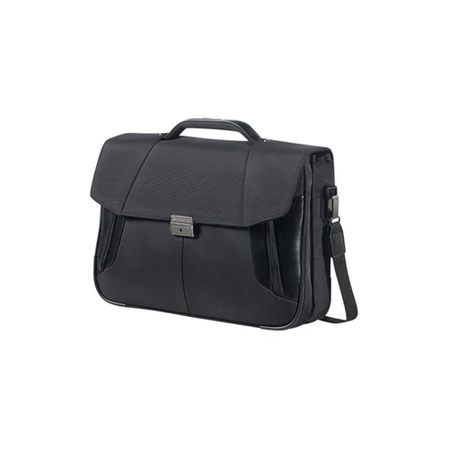 SAMSONITE Notebook táska 75220-1041, BRIEFCASE 2 GUSSETS 15.6" (BLACK) -XBR