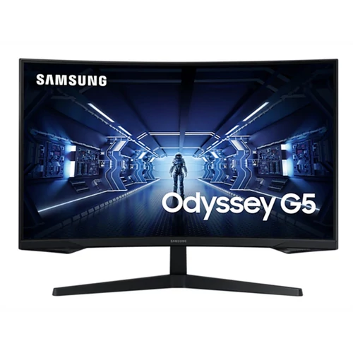 SAMSUNG Ívelt Gaming 144Hz VA monitor 32" LC32G55TQWUXEN, 2560x1440, 16:9, 250cd/m2, 1ms, 2500:1, HDR, DP/HDMI