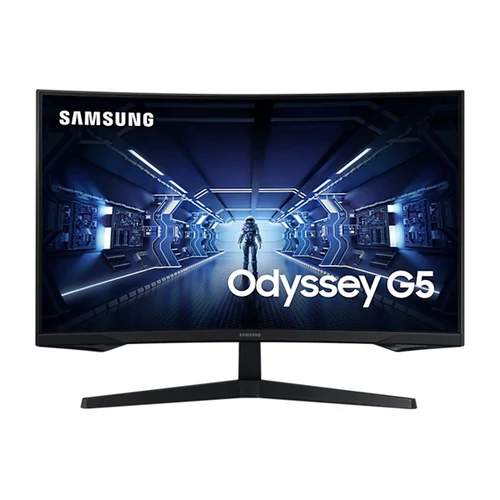 SAMSUNG Ívelt Gaming 144Hz VA monitor 27" G55T, 2560x1440, 16:9, 250cd/m2, 1ms, DisplayPort/HDMI