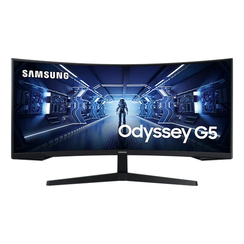 SAMSUNG Ívelt Gaming 165Hz VA monitor 34" G55T, 3440x1440, 21:9, 250cd/m2, 1ms, DisplayPort/HDMI