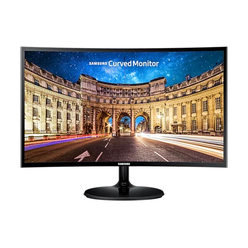 SAMSUNG Ívelt VA monitor 27" CF390, 1920x1080, 16:9, 250cd/m2, 4ms, VGA/HDMI