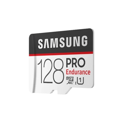 SAMSUNG Memóriakártya, PRO Endurance memóriakártya 128GB, CLASS 10, UHS-I SDR104, + Adapter, R100/W30