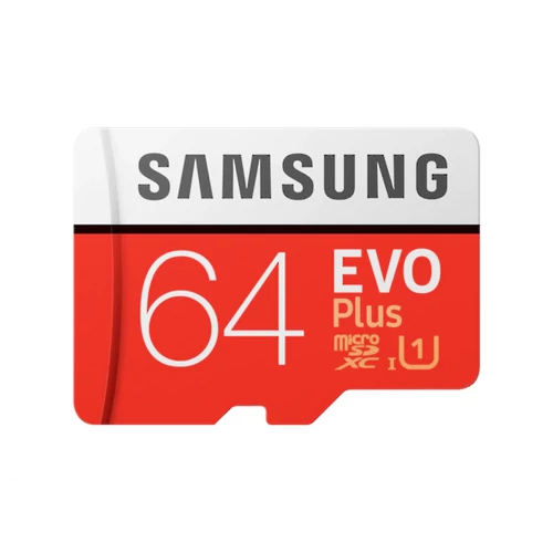 SAMSUNG Memóriakártya, EVO Plus microSD kártya (2020) 64GB, CLASS 10, UHS-1 Grade1, + Adapter, R100/W20