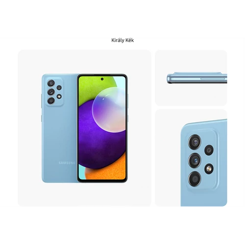 SAMSUNG Okostelefon Galaxy A52 (SM-A525F/DS Blue/A52 4G DualSIM/128 GB)