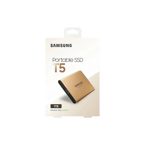 SAMSUNG Hordozható SSD T5 USB 3.1 1TB (Rose Gold)