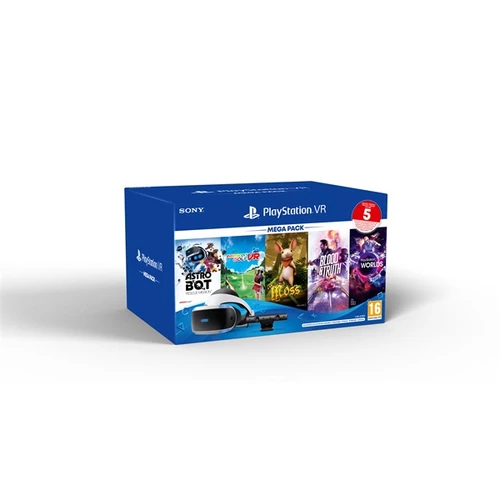 SONY PS4 Kiegészítő VR Mk5 + kamera V2 + 5 játék Mega Pack 3