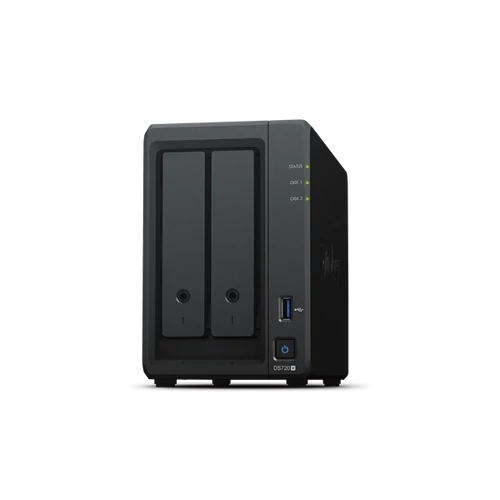 SYNOLOGY NAS 2 fiókos DS720+ Intel Celeron J4125 4x2GHz, 2GB DDR4 RAM, 2x1000Mbit, 1xeSATA