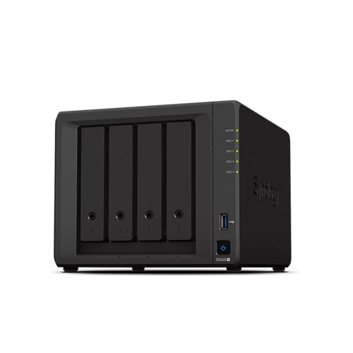 SYNOLOGY NAS 4 Fiókos DS420+ Intel Celeron J4025 2x2,0GHz, 2GB DDR4, 2x1GbE, 2xUSB3.2
