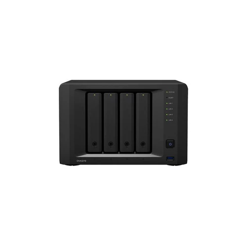 SYNOLOGY NAS 4 fiókos DVA3219 NVR Intel Atom C3538 4x2,1GHz 4GB DDR4, 4x1GbE, 2xeSATA