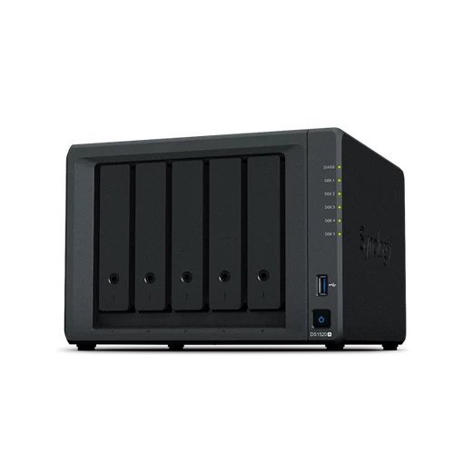 SYNOLOGY NAS 5 Fiókos DS1520+ Intel Celeron J4125 4x2,0GHz, 8GB DDR4, 4x1GbE, 2xUSB3.2