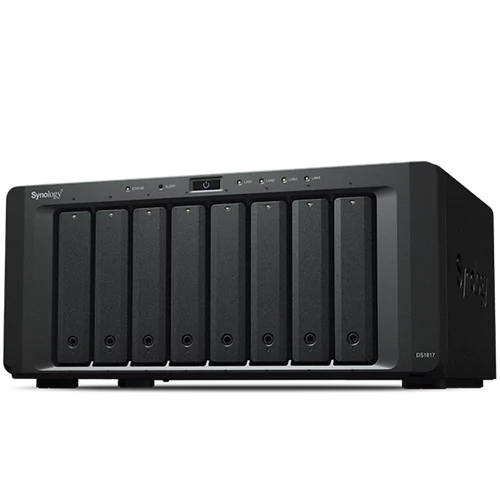 SYNOLOGY NAS 8 Fiókos DS1817 Annapurna Labs Alpine AL-314 4x1,7Ghz, 4Gb DDR3, 2x1GbE, 2x10GbE, 2xUSB3.2
