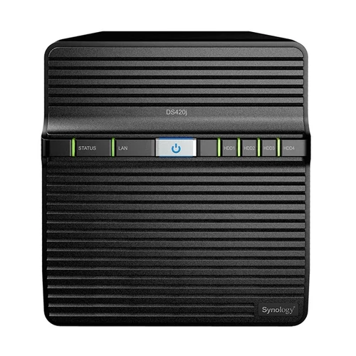 SYNOLOGY NAS 4 Fiókos DS420j Realtek RTD1296 4x1,4Ghz, 1GB DDR4, 1x1GbE, 2xUSB3.2