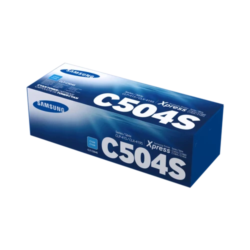 Samsung CLT-C504S; Cián toner CLP-415N/CLX-4195FN típusú színes lézernyomtatóhoz és MFP-hez (1800 lap)
