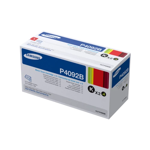 Samsung CLT-P4092B; Fekete toner twinpack CLP-310/315 CLX-317x színes lézernyomtatóhoz és MFP-hez (2×1500 lap)