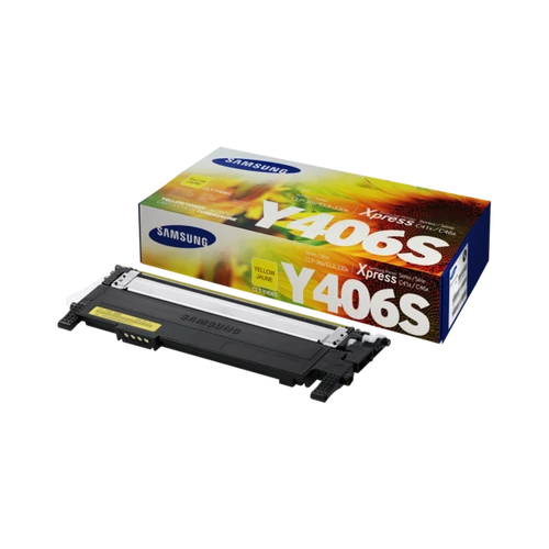 Samsung CLT-Y406S; Sárga toner CLP-360/365W CLX-3305xx, SL-C410W/460FW színes lézernyomtatóhoz és MFP-hez (1000lap)