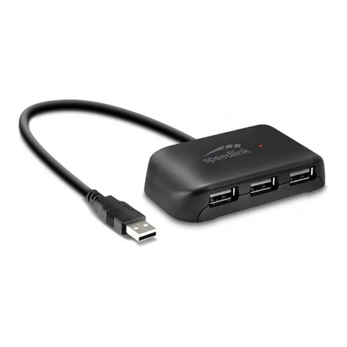 SPEEDLINK SL-140004-BK, SNAPPY EVO USB Hub, 4-Port, USB 2.0, Passive, black