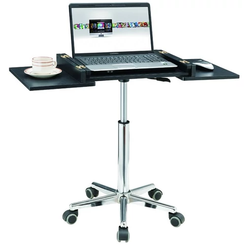 TECHLY Görgethető laptop/projektor állvány, fékezhető kerekekkel, magasságban állítható