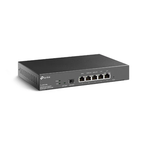 TP-LINK Vezetékes VPN Router 1xWAN(1000Mbps) + 1xSFP WAN(1000Mbps) + 4xLAN(1000Mbps), TL-ER7206