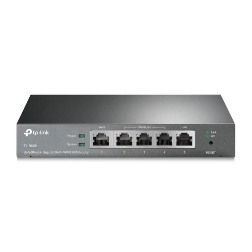 TP-LINK Vezetékes VPN Router 1xWAN(1000Mbps) + 4xLAN(1000Mbps), TL-R605