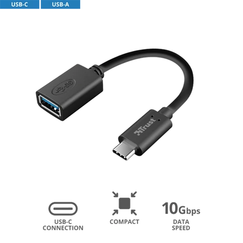 TRUST USB-C–USB-A adapterkábel 20967 (Calyx USB-C to USB-A Adapter Cable)