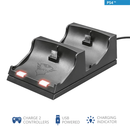 TRUST Duo dokkoló PS4-hez 21681 (GXT 235 Duo Charging Dock for PS4)