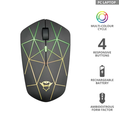 TRUST Gaming vezeték nélküli egér 22625 (GXT 117 Strike Wireless Gaming Mouse)