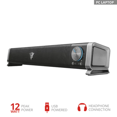 TRUST Hangszórópanel asztali számítógéphez és televízióhoz 22209 (GXT 618 Asto Sound Bar PC Speaker)