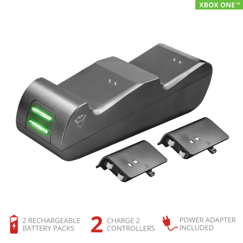 TRUST Kettős töltő dokkoló 20406 (GXT 247 Duo Charging Dock for Xbox One)