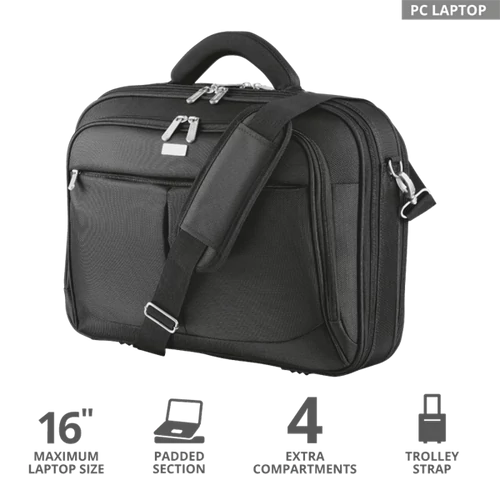 TRUST Notebook táska 17412, Sydney Carry Bag for 16" laptops - black