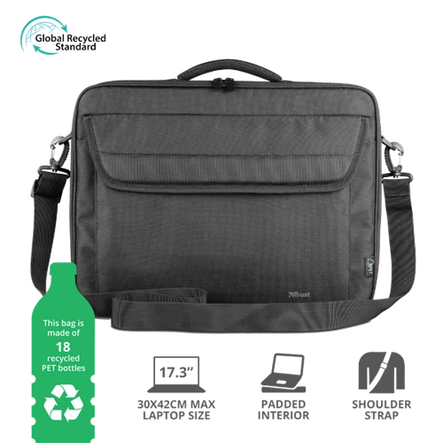 TRUST Notebook táska 24190 (Atlanta Recycled Bag for 17.3" laptops)