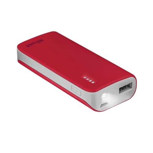 TRUST Hordozható töltő 21226 (Primo 4400 Portable charger - red)
