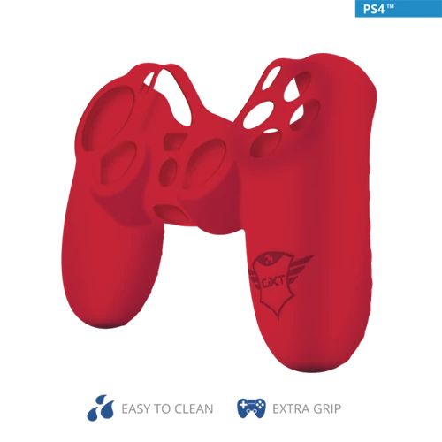 TRUST Szilikon védőtok 21214 (GXT 744R Rubber Skin for PS4 controllers - red)