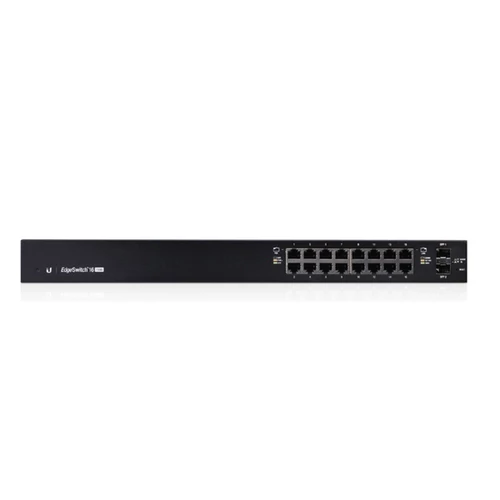 UBiQUiTi EdgeSwitch 16x1000Mbps (POE+) + 2x1000Mbps SFP, Menedzselhető, Rackes - ES-16-150W