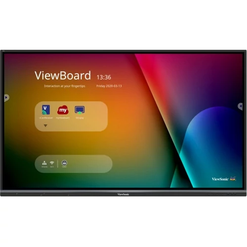 VIEWSONIC Interaktív kijelző, IFP5550-3, 55", UHD, IR multi-touch(20 érintés), 350cd/m2, 3xHDMI,VGA,RS232,LAN,USB