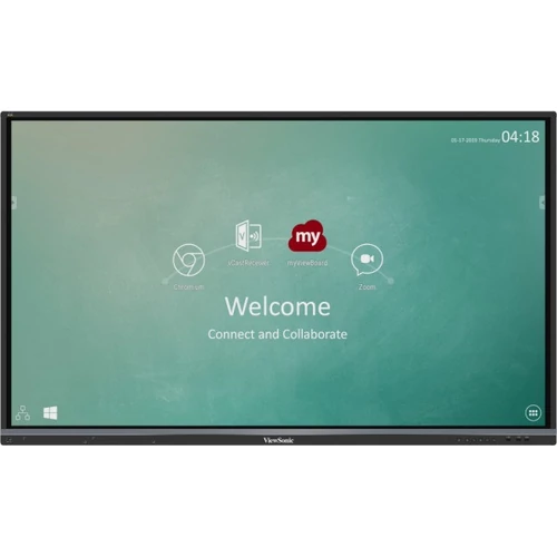 VIEWSONIC Interaktív kijelző, IFP6550-2EP, 65", UHD, IR multi-touch(20 érintés)