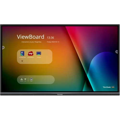 VIEWSONIC Interaktív kijelző, IFP7550-3, 75", UHD, multi-touch(20 érintés), 350cd/m2, 3xHDMI,VGA,RS232,LAN,USB
