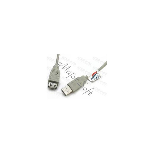 WIRETEK kábel USB Hosszabbító A-A, 3m, Male/Female