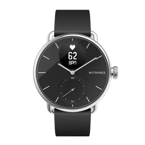 Withings okosóra,  Scanwatch 38mm - Black, EKG