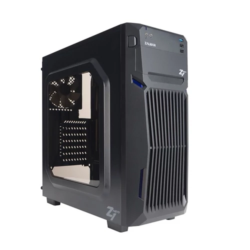 ZALMAN Ház Midi ATX Z1 Neo Tápegység nélkül, Fekete
