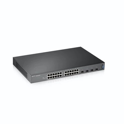 ZYXEL Switch 24x1000Mbps + 4xGigabit kombó SFP+, Fémházas Menedzselhető, Rackes (24xGbE port), XGS2210-28-EU0101F
