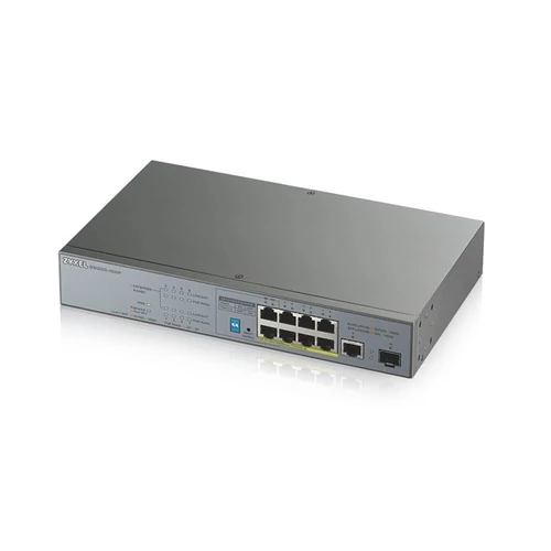 ZYXEL Switch 9x1000Mbps (8xPOE) + 1xGigabit SFP  Rackes, GS1300-10HP-EU0101F