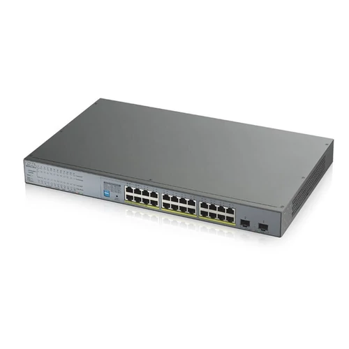 ZYXEL Switch 24x1000Mbps (24xPOE) + 2xGigabit SFP Rackes, GS1300-26HP-EU0101F