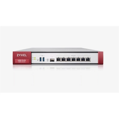 ZYXEL Tűzfal 1xWAN (1000Mbps) 4xLAN/DMZ (1000Mbps) 1xSFP, 1xUSB 3.0, USGFLEX100W-EU0101F