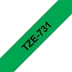 BROTHER szalag TZe-731, Zöld alapon Fekete, Laminált, 12mm  0.47&quot;, 8 méter